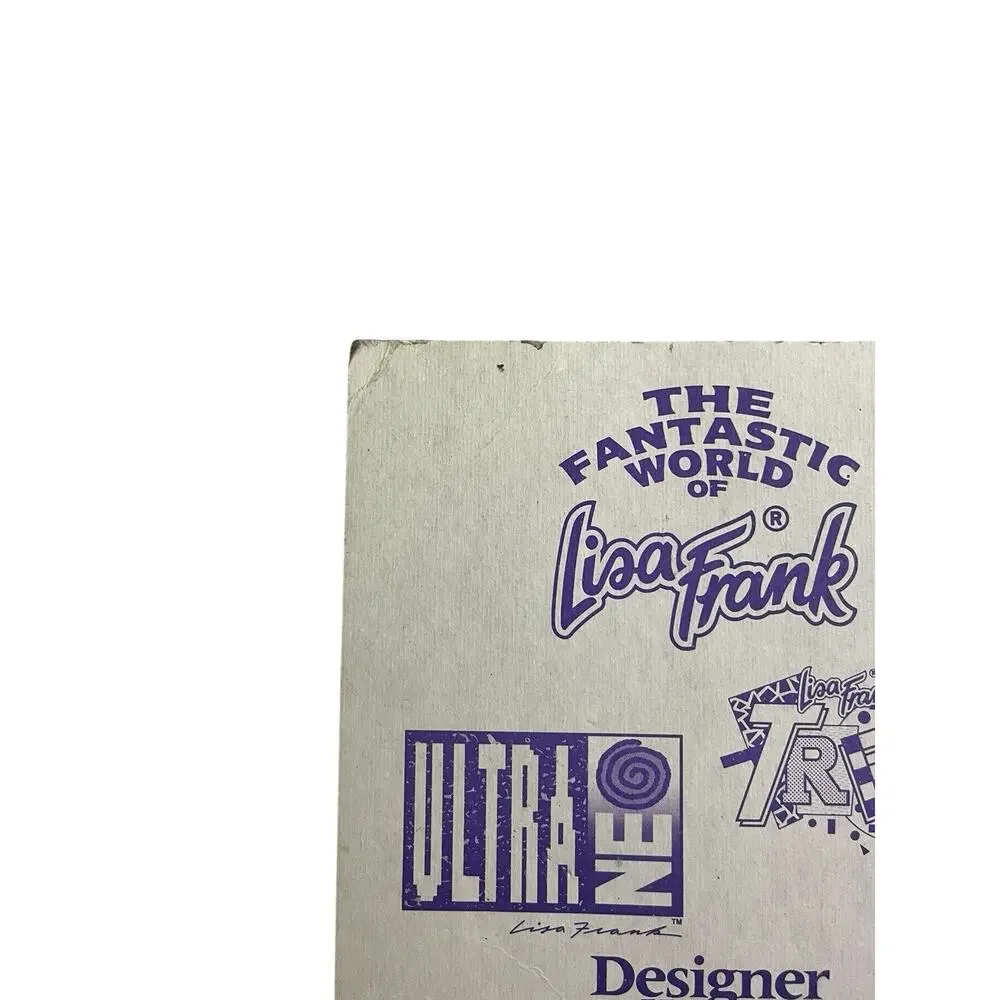 Vtg Lisa Frank I Love To Shop Wireless Paper Notebook Designer Collection 1990